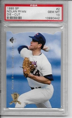 1995 SP Nolan Ryan PSA 10 baseball card #2 Die cut Texas Rangers