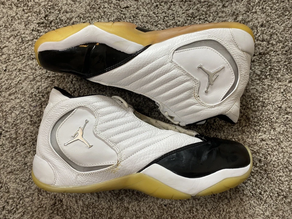 Кроссовки мужские Nike Jordan B'2rue Concord белые черные кожаные размер 10 - Изображение 3 из 4