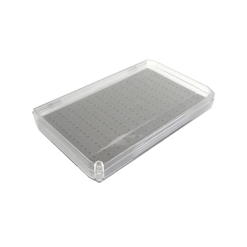 2 un. cajas de plástico transparente transparente súper delgada cajas de pesca con mosca sujetar moscas - Imagen 6 de 12