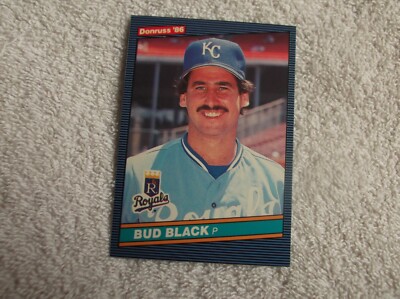 Leaf-Donruss 1986 / MLB ''BUD BLACK'' #374 Kansas City Royals Trading Card n19