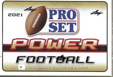 2021 Leaf Pro Set Power Football Sealed Box - 7 Autographs per box