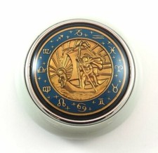Vw Type 1 2 Bug Bus Ghia Grey Base Horn Button Petri Blue St Christopher Jewel Vw Type 1 2 Bug Bus Ghia Grey Base Horn Button Petri Blue St Christopher Jewel