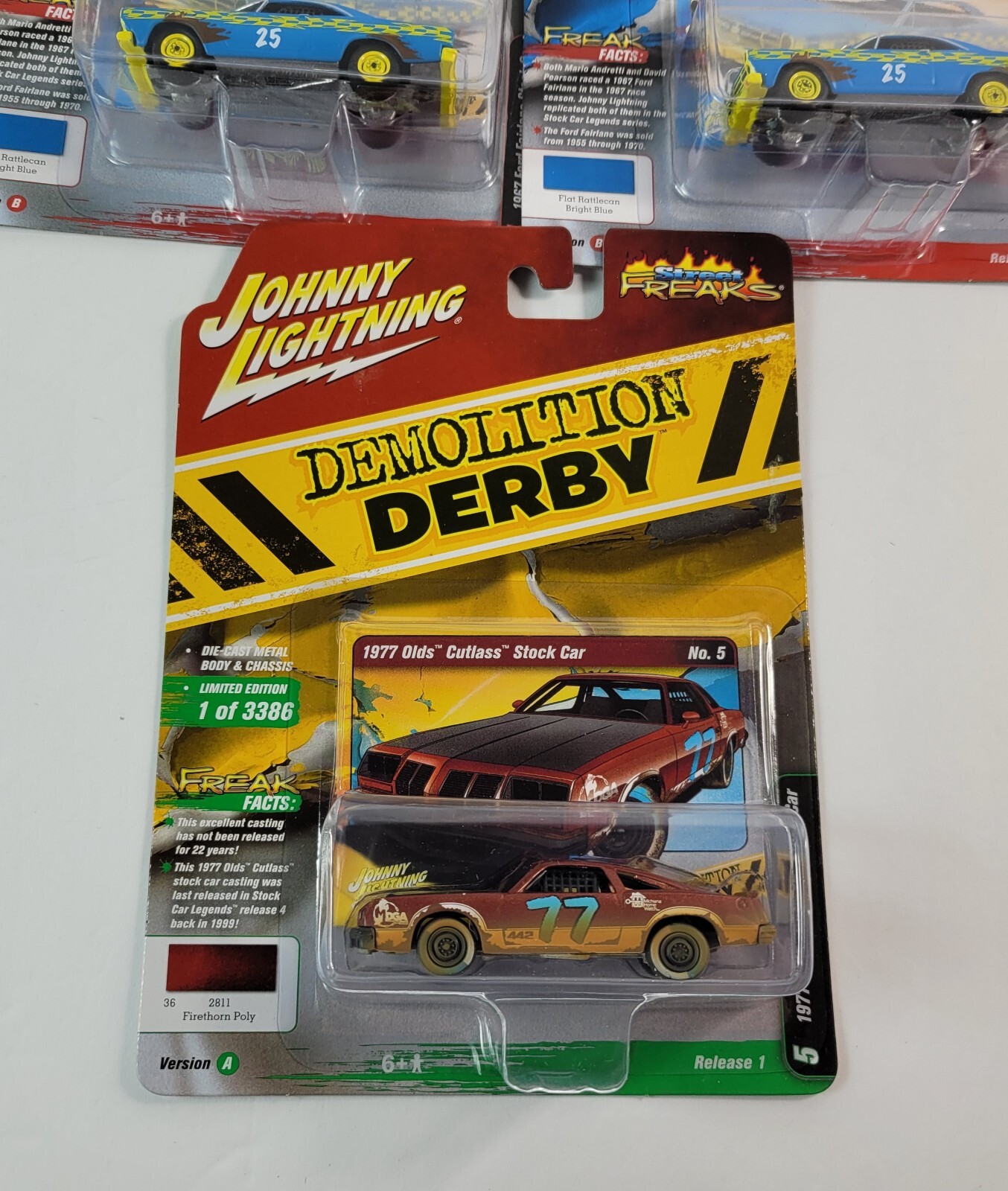 Lot of 3 Johnny Lightning Demolition Derby Diecast Cars Street Freaks Limited | eBay