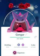 Pok mon Go Shiny Gigantamax Gengar - 20k trade Registered trade