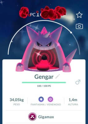 Pokémon Go Shiny Gigantamax Gengar - 20k trade (Registered trade)