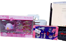 2006 Barbie Tin Tea Set 15 Piece W/ Barbie Pretty Treasures