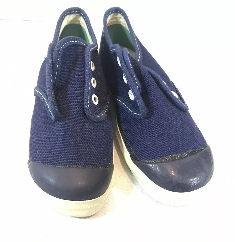 Zapatos deportivos de lona azul Converse vintage nuevos 1972 PF FLYERS niños 7,5 con caja Foto 4 de 4