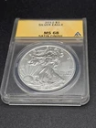 2012-W $1 Silver American Eagle MS 68 Satin Finish ANACS