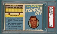 1971 Topps Scratch Offs Lou Piniella #N/A PSA 5! POP 4! Royals!