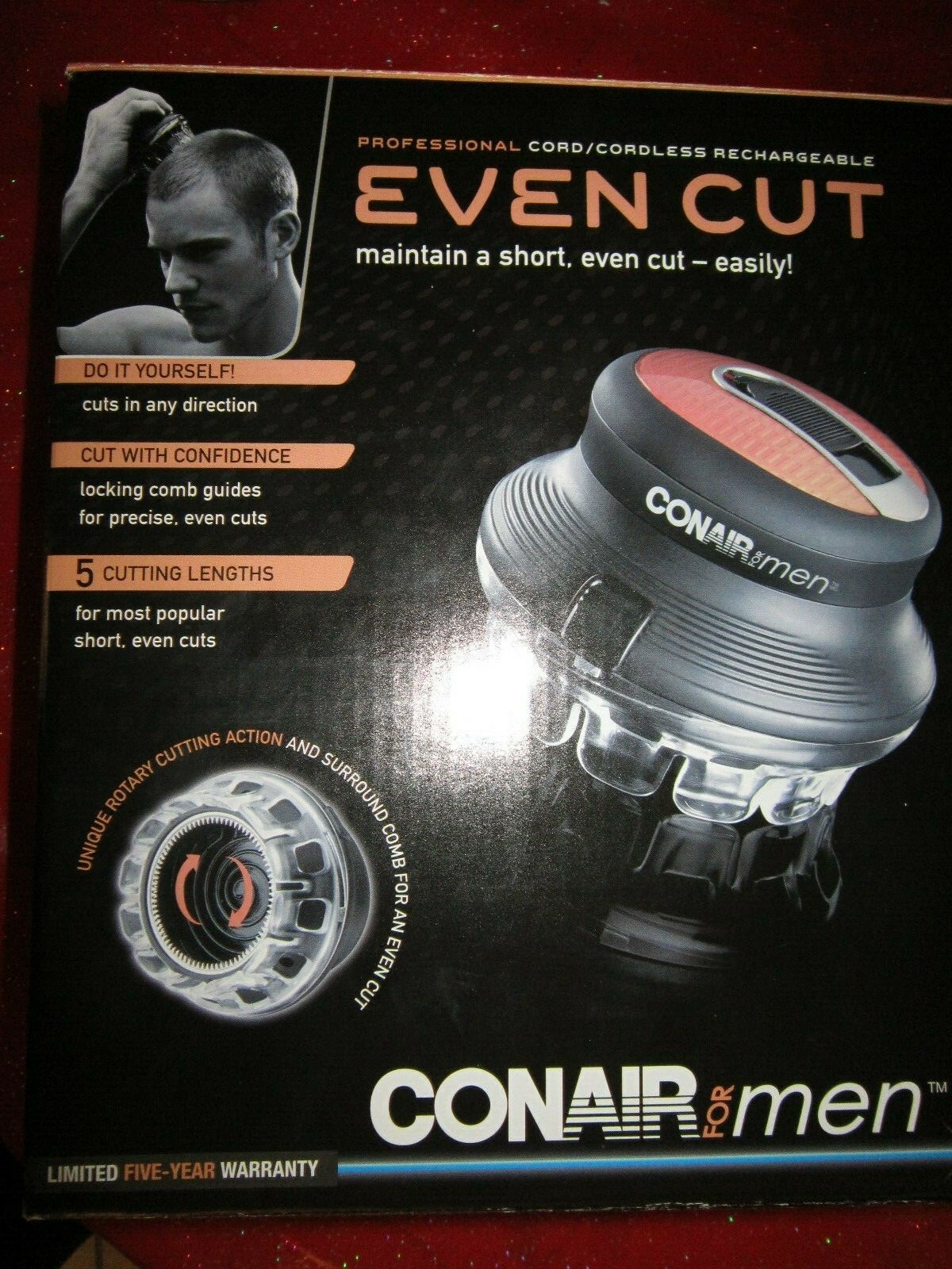 Conair ~ Even Cut ~ Rotary Haircut Tool  ~ Unisex ~ New In Box! 