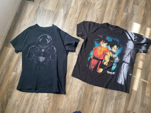 Dragon Ball Z T-Shirt Lot of 2 Mens Short Sleeve Dragonball Freiza