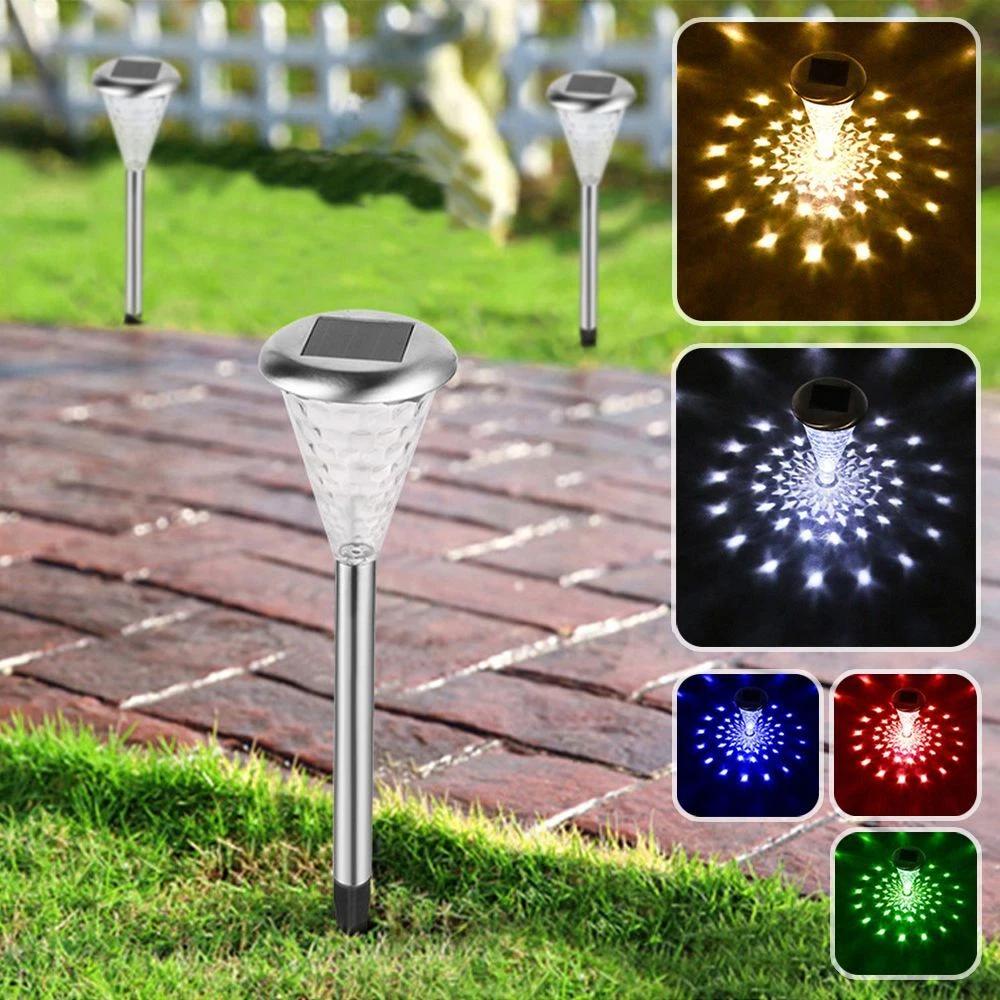 Multi Color Landscape Path LED Garden Light Solar Lamp Courtyard