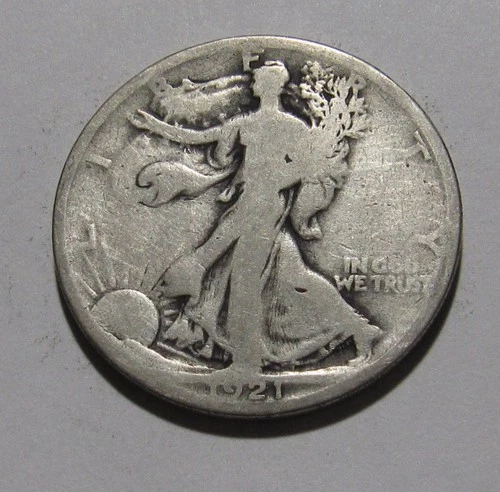 Photo of a 1921-P Walking Liberty Half Dollar from an eBay listing that sold on Jul 18, 2026