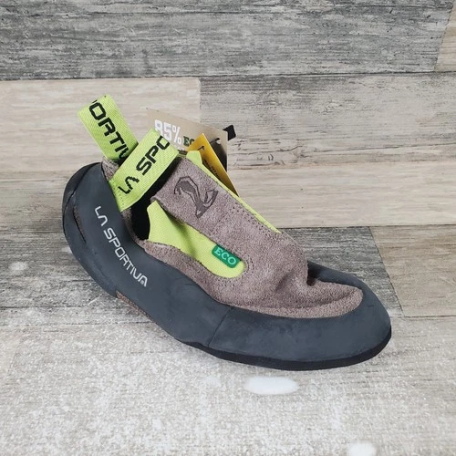 La Sportiva Cobra Eco Falcon Damen-Kletterschuh Größe 5,5 braun apfelgrün