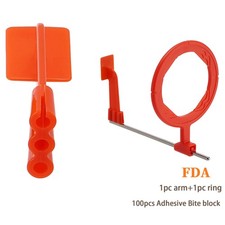 Dental X-Ray Sensor Holder 100 pcs self-adhesive Bite block 1pc Arm 1pc Ring Set