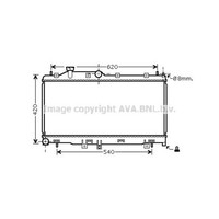 Ava Quality Cooling WasserküHler MotorküHler KüHlrippen GelöTet FüR Subaru