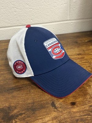 Fanatics Authentic Pro Montreal Canadiens NHL Trucker Hat Snapback Blue White