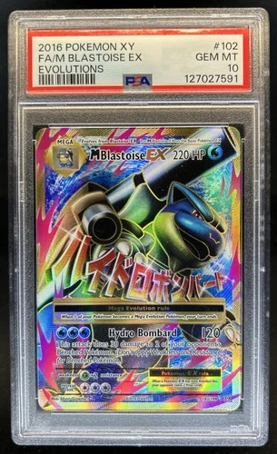 2016 Pokemon XY Evolutions M Blastoise EX #102/108 PSA 10 GEM MINT