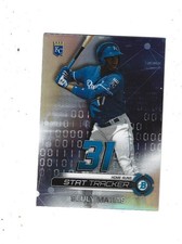 2019 Bowman Chrome Stat Tracker #STSM Seuly Matias KANSAS CITY ROYALS