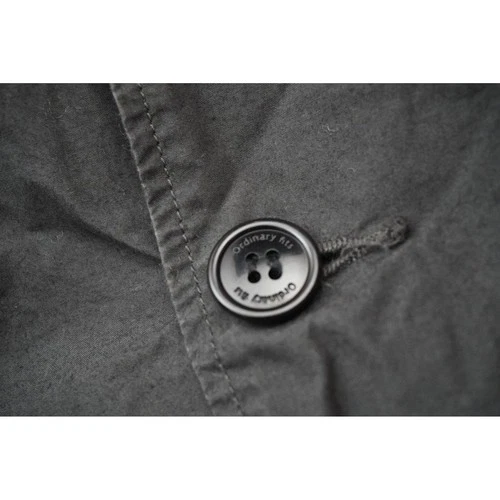 Ordinary Fits Quilt Deli Coat Mens 1 Black Cotton Japanese Shop Workwear Jacket image 19