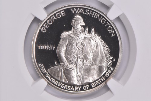 1982-S PF69 George Washington Commemorative Half Dollar NGC Special Lbl *3583 - Picture 3 of 5