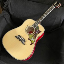 B-Band ClassicAcoustic Guitar Abalone binding Bone Nut Solid Spruce Top In Stock