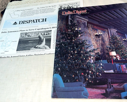 Delta Digest & Dispatch Dec 1990 Delta  Airlines Employee Magazine & Newspaper