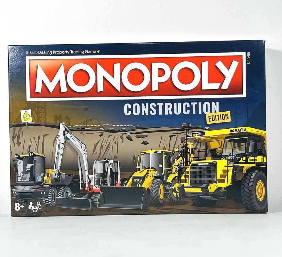 Monopoly Construction Edition Board Game 2023 Hasbro Games Sealed Contents - Image 2 of 4