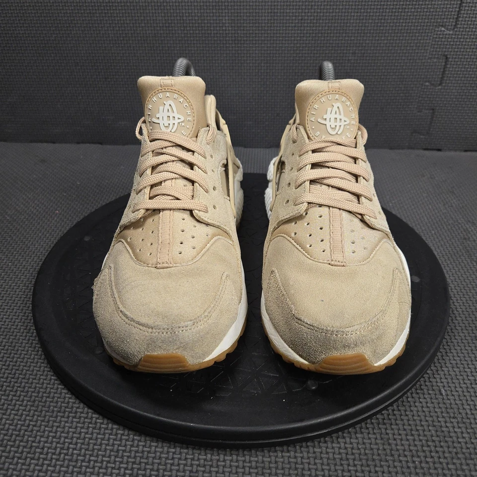 Nike Air Huarache Shoes Womens Sz 7.5 Tan Beige Suede AA0524-200 Sneakers Casual - Image 2 of 4