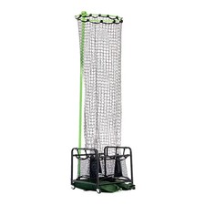 Volleyball Practice Net with Cart Setter Net System for Toss Serving Setting