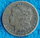 KEY 1890 CC MORGAN SILVER DOLLAR ☆ RARE CARSON CITY MINTED ☆ SEE PICS ☆