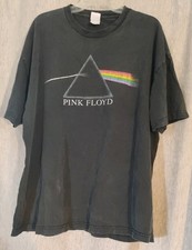 Pink Floyd Dark Side Of The Moon Shirt 2XL Black Vintage Distressed