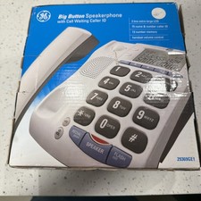 GE Big Button Speakerphone Caller ID New Open Box Sealed Original Packaging