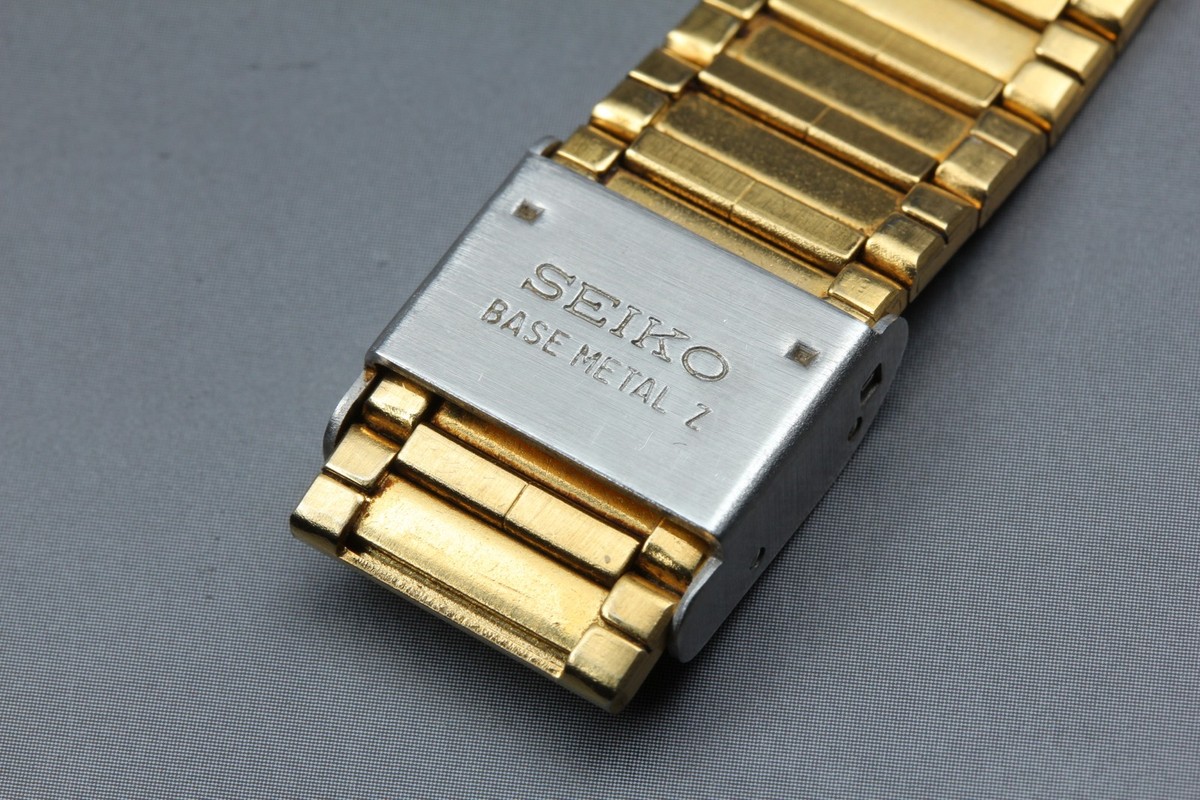 Vtg 1996 N MINT Seiko Galaxy 5Y31-5000 Gold Rectangle Quartz Mens