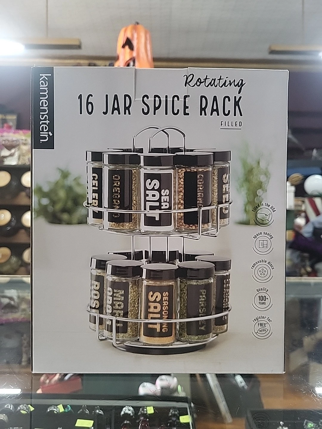Kamenstein 16 Jar Rotating Spice Rack (NEW)