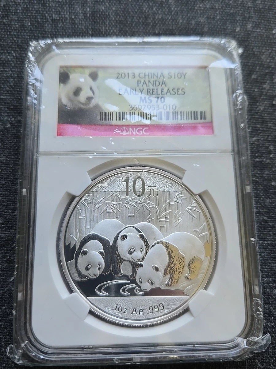 Chinese Panda MS 70 Graded 2013 Silver Bullion Coins for sale | eBay