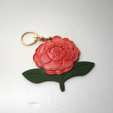 Pink Flower Keychain Peony