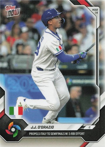 2026 Topps Now World Baseball Classic #WB31 J.J. D'Orazio | Baseball C