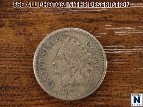NobleSpirit (JL) First Year of Issue 1859 Indian Head Cent VF Very Fine