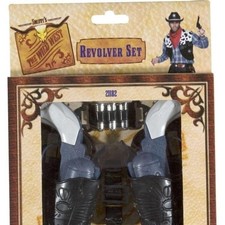 Wild West Gun Set Adult Grey 18cm
