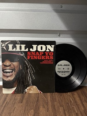Lil Jon Snap Yo Fingers Feat. E40 & Sean Paul Of Youngbloodz Vinyl Record