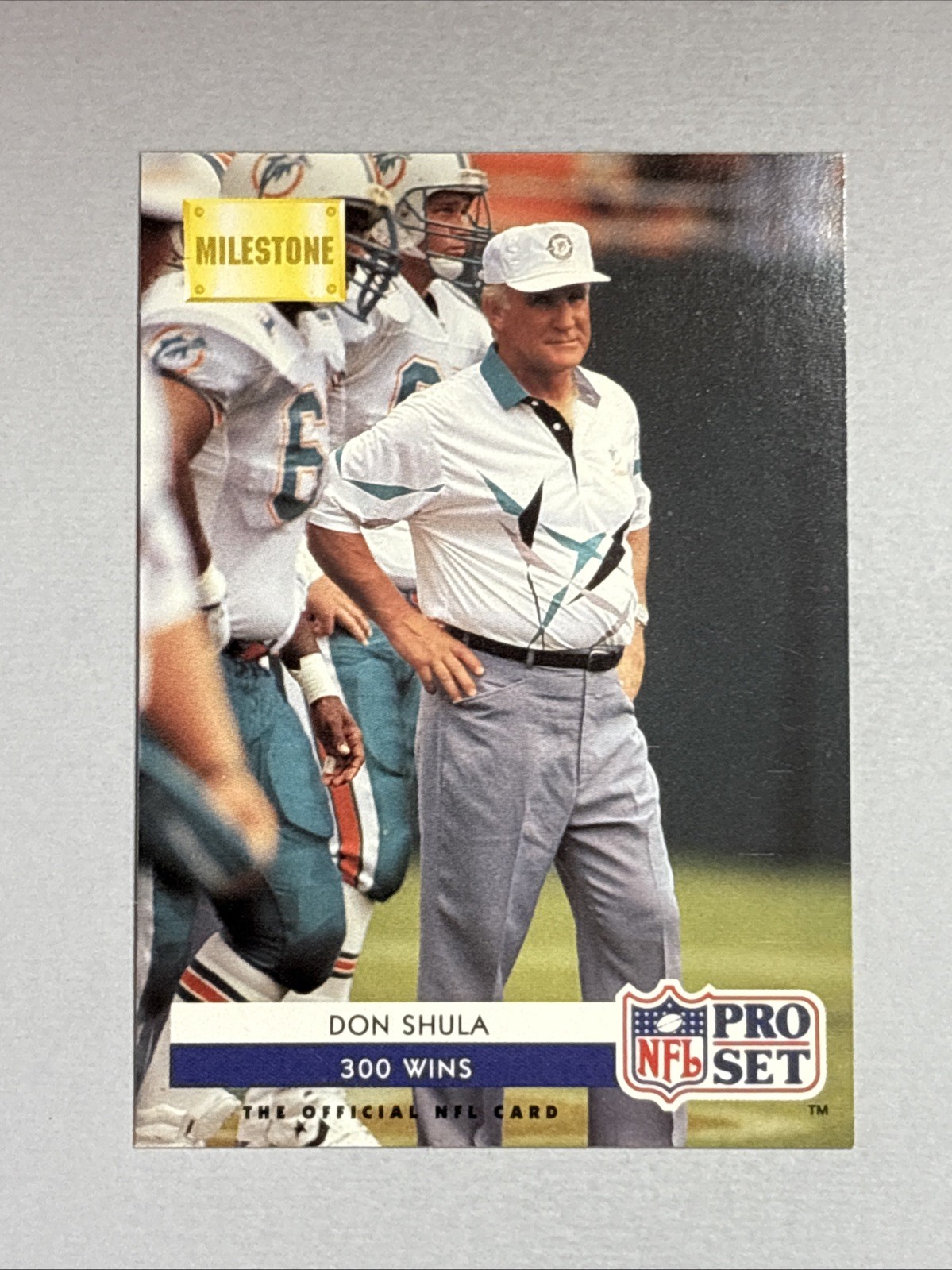 Don Shula 1992 Pro Set Dolphins #23  *N670*
