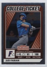 2022 Panini Elite Extra Edition College Tickets Optic Jud Fabian #CTO-26 0c2