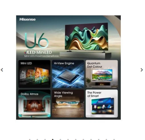 ULTIMO Hisense Smart TV 55" 4K UHD ULED Mini LED Vidaa 55U69NQ EAN 6942351403830 - Immagine 4 di 4