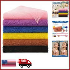 Nylon African Net Sponge 6 Count Bath Scrubber for Efficient Skin Cleaning