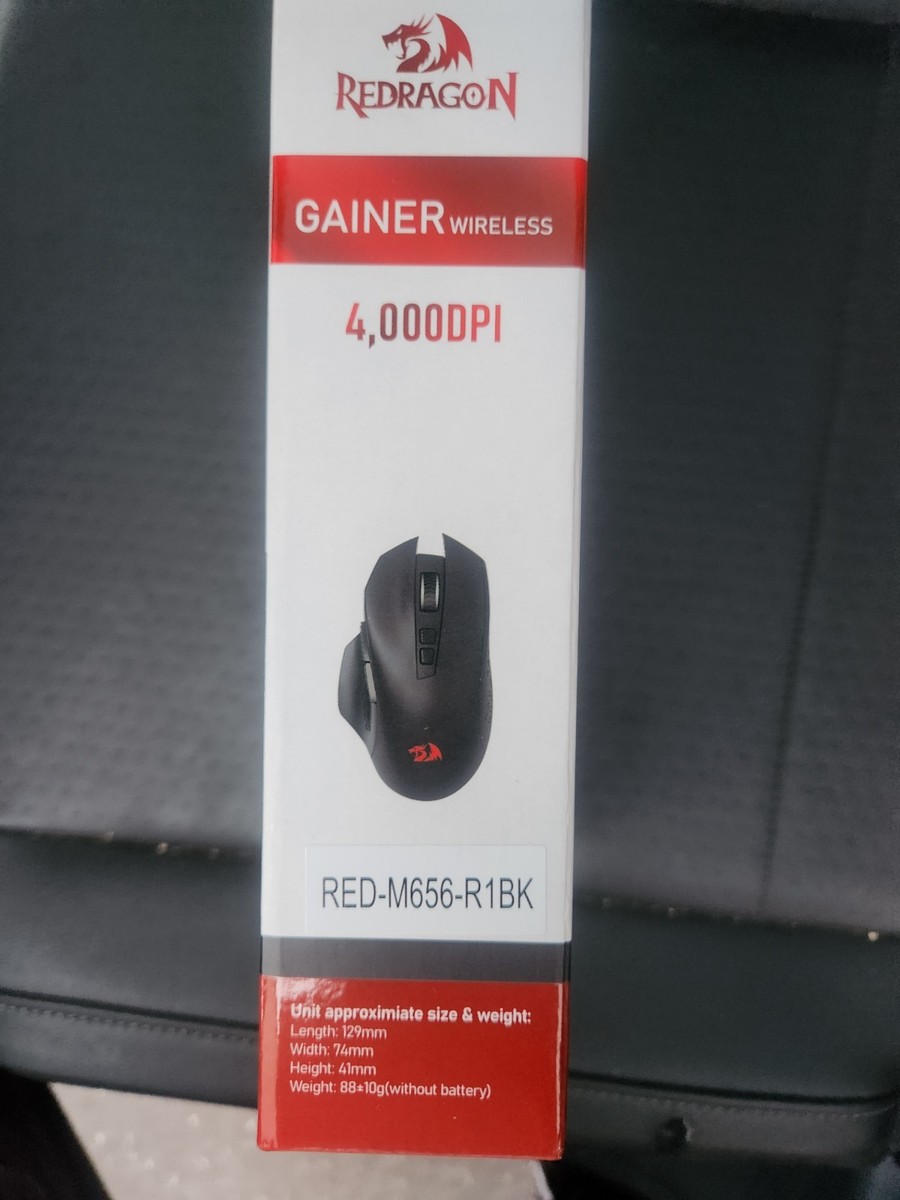 Mouse Gaming Wireless Redragon Gainer – 4000 DPI, 2.4GHz, Nero