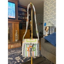 Handmade Upcycled Woven Wrapper Purse 