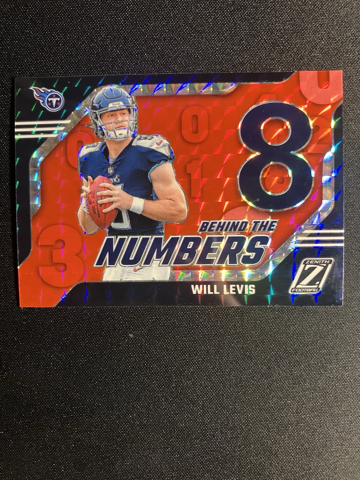 2023 Panini Zenith - Behind the Numbers Red SP #29 Will Levis (RC)