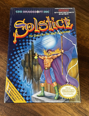 Solstice: The Quest for the Staff of Demons Nintendo NES Factory Sealed H-Seam