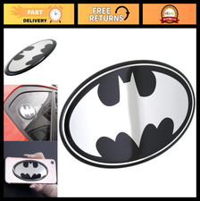 Batman Chrome Car Decal - 1989 Logo Black Silver Domed Emblem For Vehicles Batman Chrome Car Decal - 1989 Logo Black Silver Domed Emblem For Vehicles